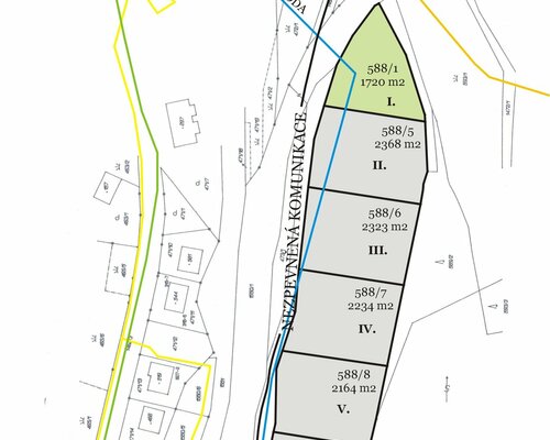 Pozemek k.ú. Malá Morávka, vhodný pro výstavbu RD - p.č.588/1