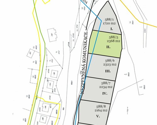 Pozemek k.ú. Malá Morávka, vhodný pro výstavbu RD - p.č.588/5 Pozemek k.ú. Malá Morávka, vhodný pro výstavbu RD - p.č.588/5