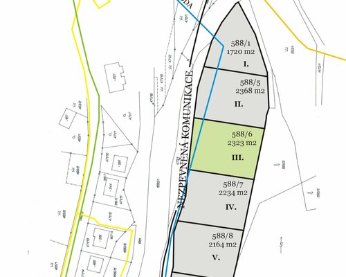 Pozemek k.ú. Malá Morávka, vhodný pro výstavbu RD - p.č.588/6 Pozemek k.ú. Malá Morávka, vhodný pro výstavbu RD - p.č.588/6