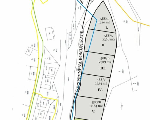 Pozemek o výměře 2.124 m2, k.ú. Malá Morávka - Jeseníky, p.č. 588/9 Pozemek o výměře 2.124 m2, k.ú. Malá Morávka - Jeseníky, p.č. 588/9