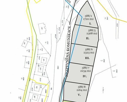 Pozemek o výměře 2.124 m2, k.ú. Malá Morávka - Jeseníky, p.č. 588/9