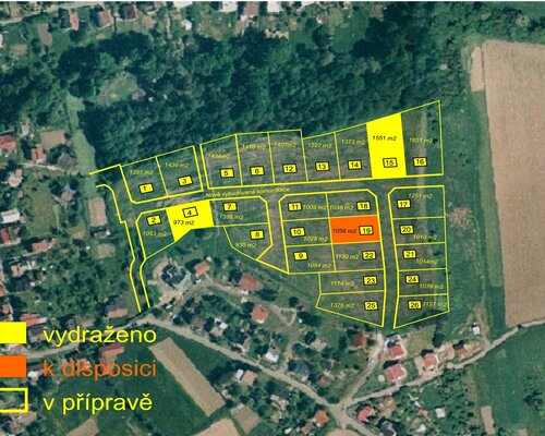 Pozemek pro výstavbu RD v Brušperku - parc. č. 1960/13 Pozemek pro výstavbu RD v Brušperku - parc. č. 1960/13