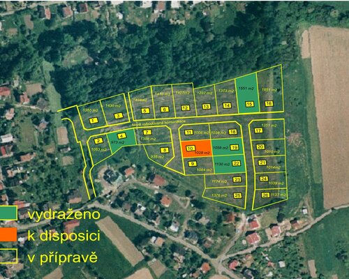 Pozemek pro výstavbu RD v Brušperku - parc. č. 1960/16