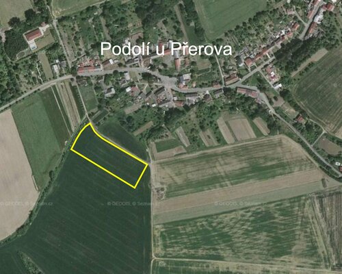 Zemědělský pozemek parc. č. 561 v Podolí, okr. Přerov. Exekuční dražba.