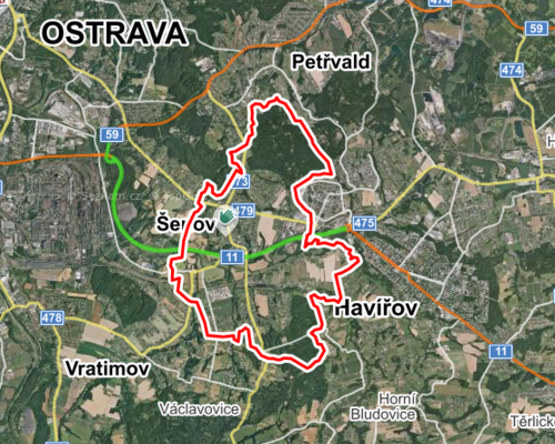 Pozemek 1133 m2 pro stavbu rodinného domu, Šenov u Ostravy Pozemek 1133 m2 pro stavbu rodinného domu, Šenov u Ostravy