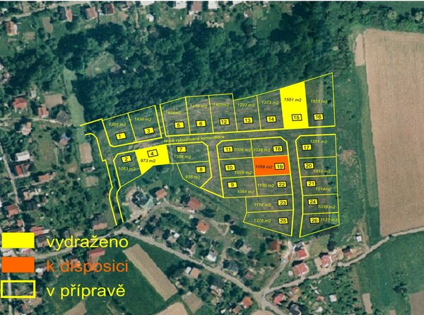 Pozemek pro výstavbu RD v Brušperku - parc. č. 1960/13