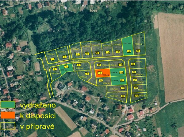 Pozemek pro výstavbu RD v Brušperku - parc. č. 1960/16