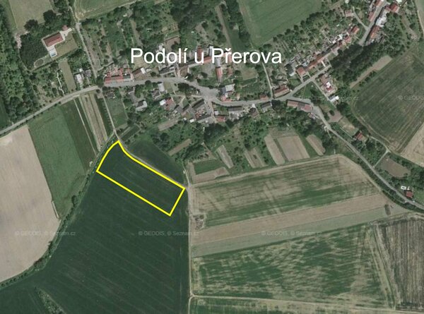 Zemědělský pozemek parc. č. 561 v Podolí, okr. Přerov. Exekuční dražba.