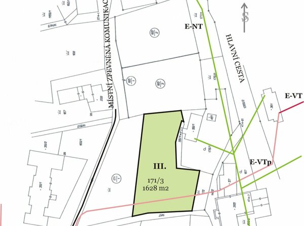 Pozemek o výměře 1.628 m2, k.ú Malá Morávka - Jeseníky - p.č. 171/3