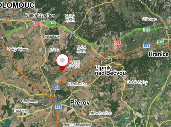 Pozemky (PK) o celk.výměře 4.907 m2 v Buku, okr. Přerov. Exekuční dražba.