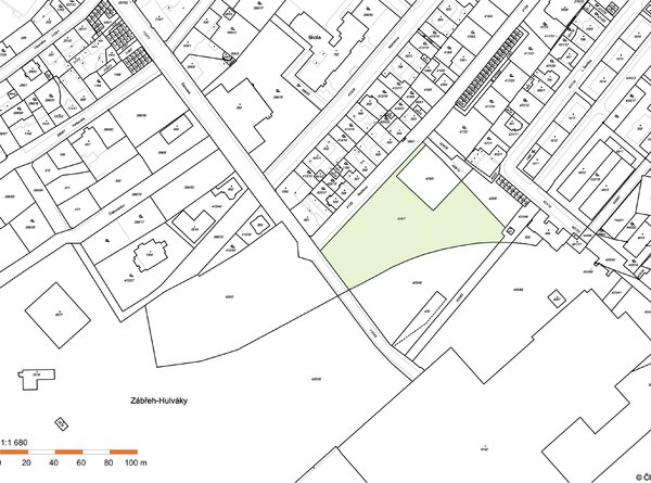 Poř. č. 36 - Pozemek parc. č. 429/7, k.ú. Zábřeh - Hulváky